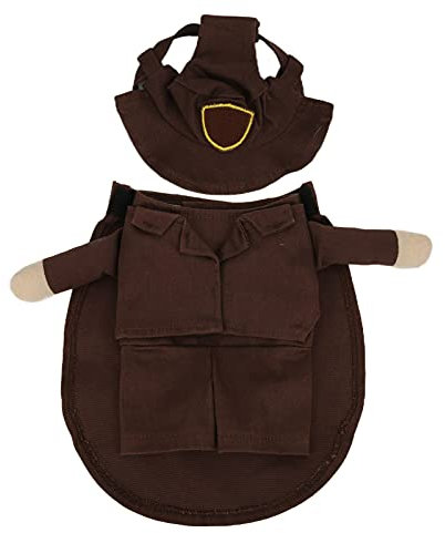 Qukaim Hundebekleidung lustiges Hunde-Weihnachtskostüm mit Hut, Urlaubs-Hundekleidung für kleine und mittelgroße Hunde, Hundebekleidung für den Winter, festliches Outfit