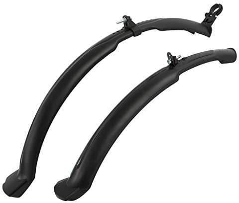 Verstärken und Verlängern Schutzbleche Mountainbike 26 Zoll - Gute Belastbarkeit, Vorne 50x5,5 cm, Hinten 69x5,5 cm, MTB SKS Rennrad Fahrrad Gravelbike Schutzblech Mudguard Zubehör (Schwarz)