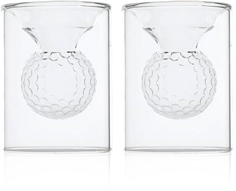 Xiuyer Gläser Doppelwandige Kaffeegläser, 2 pcs Doppelwandige Latte Macchiato Gläser Glasbecher Cocktailgläser Wein Tasse Schnapsgläser für Whisky Wodka Absinth 40ml Doppelseitig verfügbar