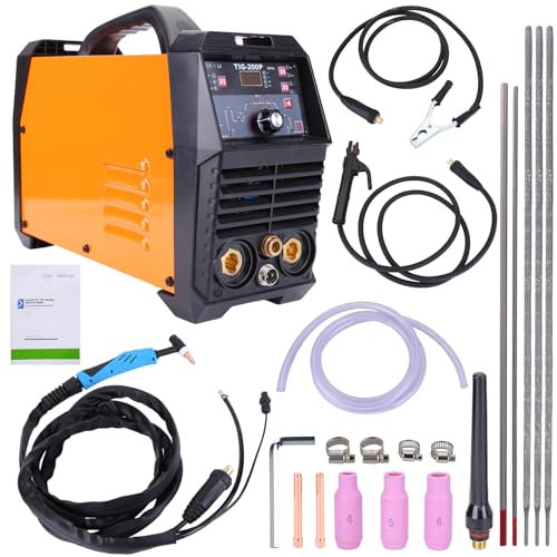Asudaro TIG200P AC/DC TIG Welder - 200A Dual Voltage Welding Machine with Pulse MMA for Professional Use - UK Plug - 292012048 TIG:220V/200A 110V/140A MMA:220V/160A 110V/120A