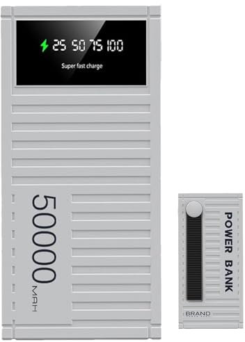 Power Bank, Fast Charger, High Capacity Battery, Monitor de Pantalla, portátil al Aire Libre Energy Source for Camping, Hiking, Emergencias, Travel, Daily Phone Charging 145,5 cm/5,71 in