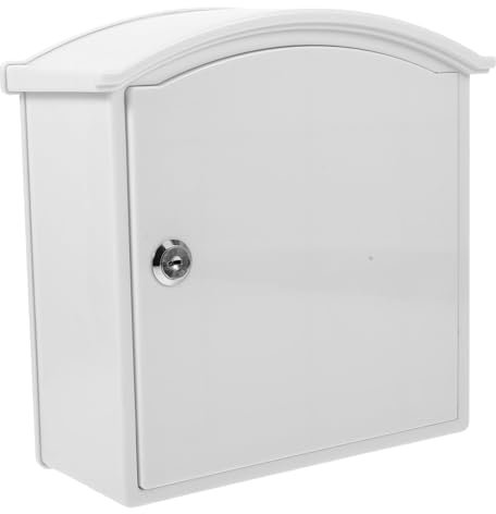 SEWACC Wall Mounted Milk Box with Lock Durable Multi Use Holder for Milk Bottles and Packages Safe Material Easy Installation for Home and Office Use