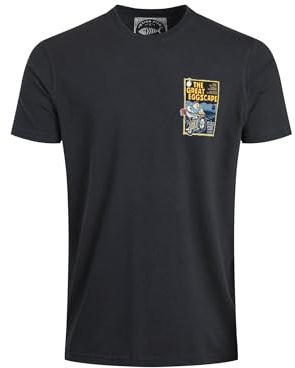 Weird Fish The Great Eggscape Back Print Artist T-Shirt Navy Size XL