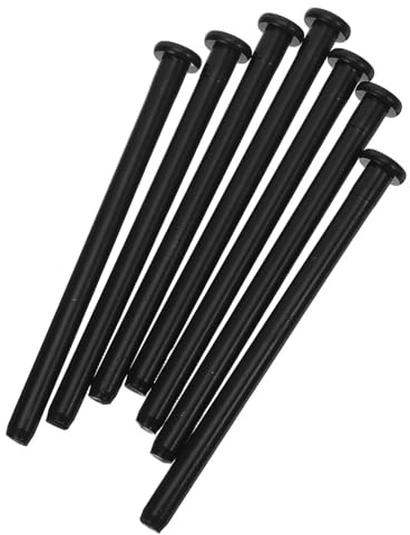 Homoyoyo Wood Door Hinges Pins with Silent and Smooth Operation Black Stainless Steel 8pcs for Enhanced Door Stability Suitable for Interior and Kitchen Gate Hinges