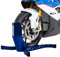 Vorderrad Wippe für Moto Guzzi V7 Stone Constands Easy Plus blau