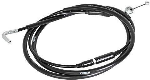 NIBBI High Performance Motorcycle Throttle Cable Adjustable GY6 Scooter Throttle Cable Flat Slide Carburetor Throttle Cable Red 177CM Fit Yamaha TaoTao Kymco SYM GY6 Scooter 125 150 Moped (black)