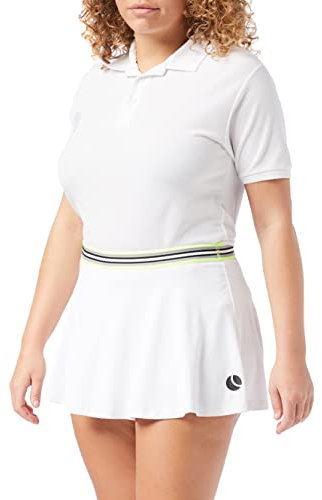 Björn Borg Damen Trista Skirt Tennis-Rock, Weiß glänzend, 42