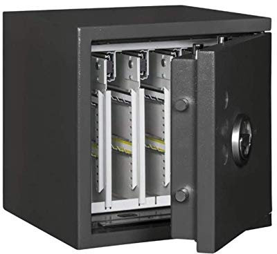 Format Schlüsseltresor STL 128 Kl. I, Elektronikschloss S&G Spartan 1006, Grad 1 nach EN 1143-1, H40.5xB40xT42 cm, 79 kg