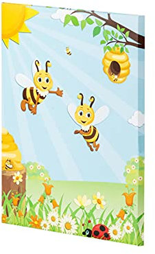 Rössler Kinder Briefpapier mit Umschlag | Geschenk für Mädchen und Jungen | Schreibset Kinder | Biene Motivpapier | Briefpapier Mädchen und Jungen | 185 x 260 x 9mm | 1 Stück | Motiv: Sum Sum