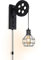 Applique da parete industriale E27 Base con plug-in Lampada da parete Dimmer Interruttore Applique da parete stile vintage per fattoria Camera da letto Comodino Testiera Portico Garage Camera da letto