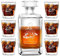 Maverton Decanter per Whisky in vetro - incisione personalizzata - Caraffa in vetro da 700 ml + 6 Set bicchieri whisky - idea regalo per l’uomo - pompiere