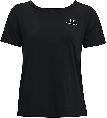 Under Armour Damen Rush Energy T Shirt, Schwarz, M EU