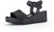 Gabor Damen Keilsandalen, Frauen Sandaletten,Best Fitting,Freizeitschuhe,offene Schuhe,Strandschuhe,Keilsandaletten,bequem,schwarz,38.5 EU / 5.5 UK