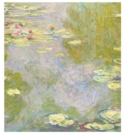 Naanle Geschirrspüler-Magnetabdeckung Seerosen Claude Monet Front Geschirrspüler Abdeckung Magnetische Home Cabinet Aufkleber Geräte Aufkleber Kühlschrank Dekorative 58,4 x 66 cm