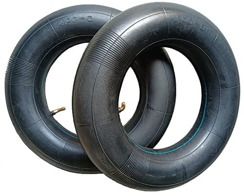 2 PCS 4.00-8 Wheelbarrow Inner Tubes with TR-87 Bent Valve Inflatable inner tube Replacement for Hand Trucks Carts Trolley and More