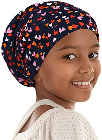 Alnorm Haargummis für Mädchen Satin Seide Nachtmütze rutschfeste Schlafmütze für Kinder Jungen Verstellbar Kopfbedeckung