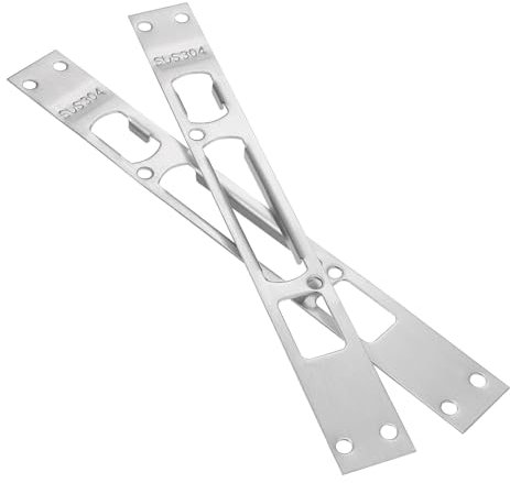 Housoutil Door Striker Plate Filler Door Reinforcement Plate for Home Security Locks