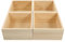 Cabilock 4 Stücke Boxen Kleine Holzkiste Ohne Deckel Holz Schmuck Aufbewahrungsbehälter Für Dekorationen Quadratischer Organizer Kleine Holzkisten Zum Basteln Souvenir-box Hochzeit Hölzern