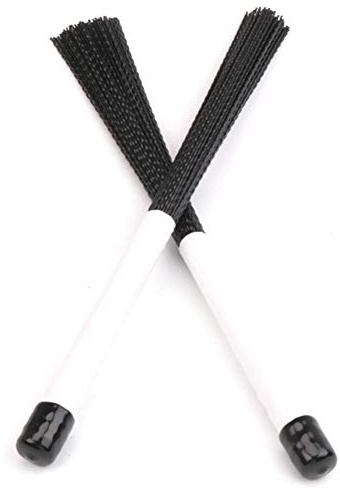 HOLDER 2 Stück Cajon Brush Trommelbürsten Teleskop Nylon-Sticks Percussion für Jazz Stick Drum Musical