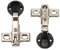 2pcs 26mm Hole Soft Close Hinges Soft Closing Cabinet Hinge for Cabinet Glass Door (Full Cover)