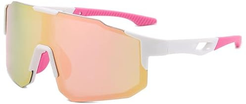 RainFlowwer Polarized Sport Cycling Glasses for Men Woman, UV400 Protection Sports Sunglasses for Outdoor Bicycle Motorbike Driving Fishing Running Hiking