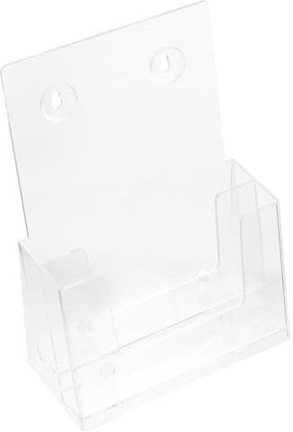 Amosfun schreibtischablage schreibtischgestell Aktenhalter aus Acryl übersichtlicher Aktensortierschreibtisch Ausstellungsregale Dokumentenständer vertikaler Dateiordner