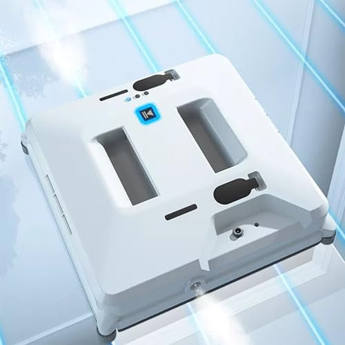 GeRRiT Robot Aspirador de Limpieza de Ventanas, Robot Limpiador de vidrios, aspersor automático Doble y Ultrafino de 6,5 cm, for Ventanas de Gran Altura, Vidrio, Azulejos, Limpieza de baños
