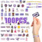 100PCS Oli-via Stickers with 3 Olivia Bracelets Popular Music Stickers for Fans Gift, Waterproof Vinyl Sticker Decals for Laptop Suitcase Water Bottle Guitar Skateboard