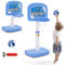 Basketballkorb Kinder Spielzeug 2in1, Indoor Outdoor Pool Basketballkorb mit Ständer, Mini Basketballkorb Indoor für Zimmer, Verstellbarer Basketball Korb Geschenk Junge 3 4 5 6 7 8