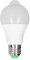 E27 LED-Glühbirne, Automatische Beleuchtung, Tageslichtweiß, PIR-Bewegungsmelder-Glühbirne, Innen-Glühbirne mit PC-Lampenschirm für Flur-Schlafzimmer (Pure White Light 6000‑6500k)