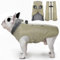 Katzinst Hunde Wintermantel, Ärmellose Wasserbeständig Hundejacke Reflektierend Hundejacke mit Bauchschutz Hundebekleidung Outfit Hundemantel für Mittelittelgroße Hunde, Französische Bulldogge, L