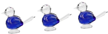 IMIKEYA 3 Stück Einzigartiges Glasornament Y Vögel Dekoration Vögel Desktop Glasdekor Chic Little Bird Schmücken