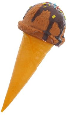 TOYANDONA 5pcs Fridge Magnet Ice Cream Cone Holder Stand Ice Cream Cones Toy Artificial Dessert Model Magnetic Refrigerator Magnets