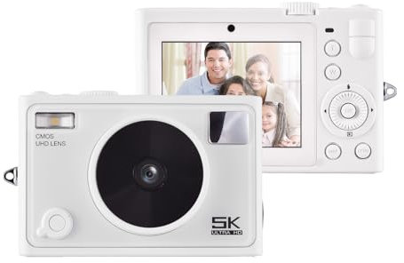 Andoer 5K Digital Camera WiFi Digital Video Camera 72MP Dual Lens 2.8 Inch IPS Screen Auto Focus 18X Digital Zoom LED Flash Color Filters Birthday Festival Gift for Students Teenagers Friends