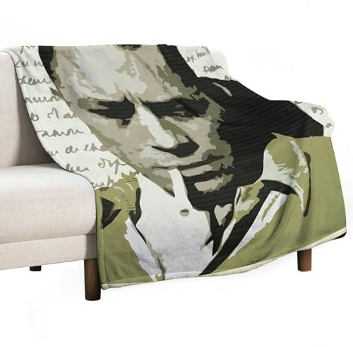 Albert Camus Poster, Gemälde auf Leinwand, Wandkunst, Poster, Rollbild, Druck, Wanddekoration, Heimposter, 178 x 203,2 cm