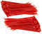 TERF® 100 Pcs Red Cable Ties 200mm (8'') X 2.5mm Premium Nylon Zip Ties Wraps Secure Self Locking Mechanism Small Plastic Tie for Home Office Garden Garage Workshop and DIY