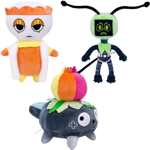 Kouipoie Dandy's World Plüschtier,13 Weiches Kuscheltier,Niedliche Plüschtiere für Kinder, Jungen und Mädchen im Alter von 4 5 6 7 8 9 10+ Fans,Ideal für Geburtstage. (3PCS-B)