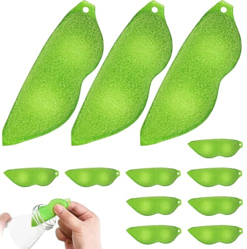 Pack of 12 Beans Bottle Cleaning Sponge - Bottle Cleaner Balls for Effective Bottle Cleaning - PEA Shape Sponge for Tight Openings & Narrow Bottles - Foaming Bottle Cleaner