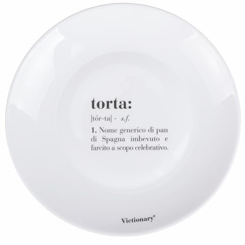 Victionary Kuchenteller, rund, 20,5 cm, Opalglas, 6 Stück