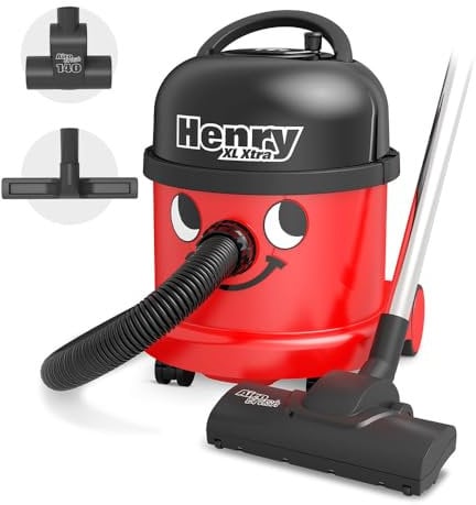 Henry Xtra HVR370-11, XL Bagged Cylinder Vacuum Cleaner, Red