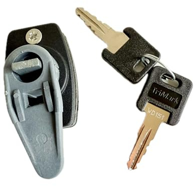 West Alloy Lock Assembly with 2 WD Keys – Caravan & Motorhome Locker Door Lock – Secure Replacement Barrel Lock for External Storage, Gas Lockers, Battery Boxes – Weatherproof & Durable