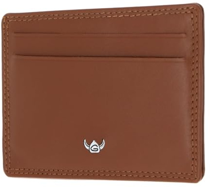 Golden Head Leder Kartenhalter Polo RFID Protect Kartenetui 4448 Cognac braun