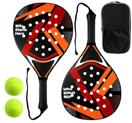 Eojpdji Set de Raquetas de Tenis - Palas Ligeras Antivibración Antideslizantes | Conjunto Completo de Palas de Tenis - para Deporte en Playa Exterior Jardín Piscina Hombres Mujeres Jóvenes