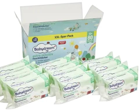 Extra Sensitiv Feuchttücher, XXL Spar-Pack, 960 Stück