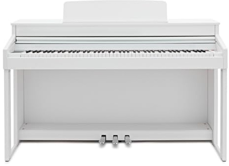 G4M Sonori Low Top Digital Piano, Satin White | Kraftvolle Klangmaschine mit XLN-Audio-Addictive-Keys-Samples, Touchscreen-Interface, Zwei Woofer für Stereo, Satin Weiß