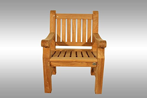 MALO Garden Hochwertiger Teak EINSITZER Parkbank Elefantenbank Gartenbank Sitzbank Garten Bank