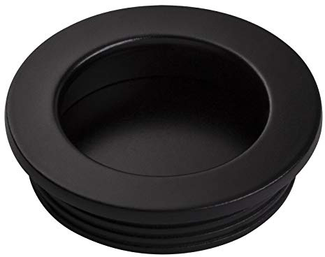SOTECH Möbelgriff Einlassgriff Muschelgriff EL-06 Schwarz Ø 40 mm | Design trifft auf Funktion