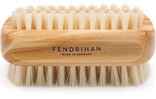 Fendrihan Genuine Boar Bristle Nail Brush with Real Olive Wood Handle MADE IN GERMANY