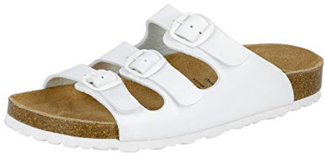 Lico BIOLINE CLASSIC Damen Pantoletten, Weiß, 37 EU