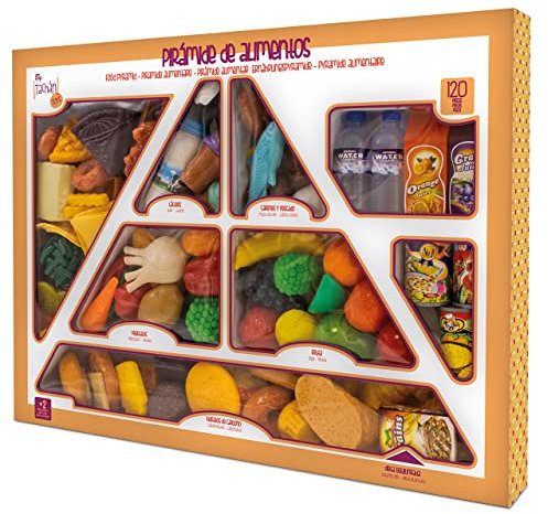 Tachan - Set de 120 piezas de pirámide alimenticia, multicolor (Tachan 7288080)